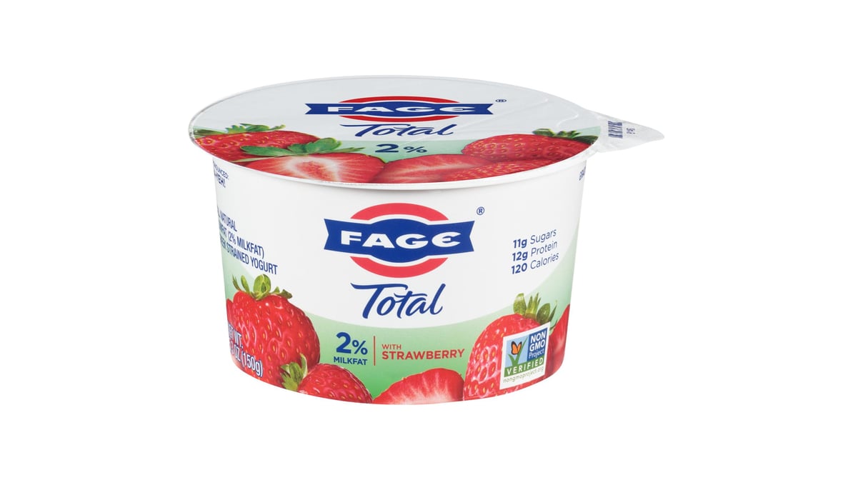 Fage Total 2% Milkfat Greek Strained Yogurt Strawberry (5.3 oz)