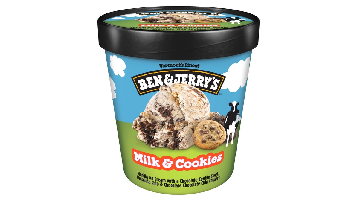 Ben & Jerry's Milk & Cookies Ice Cream (16 oz)