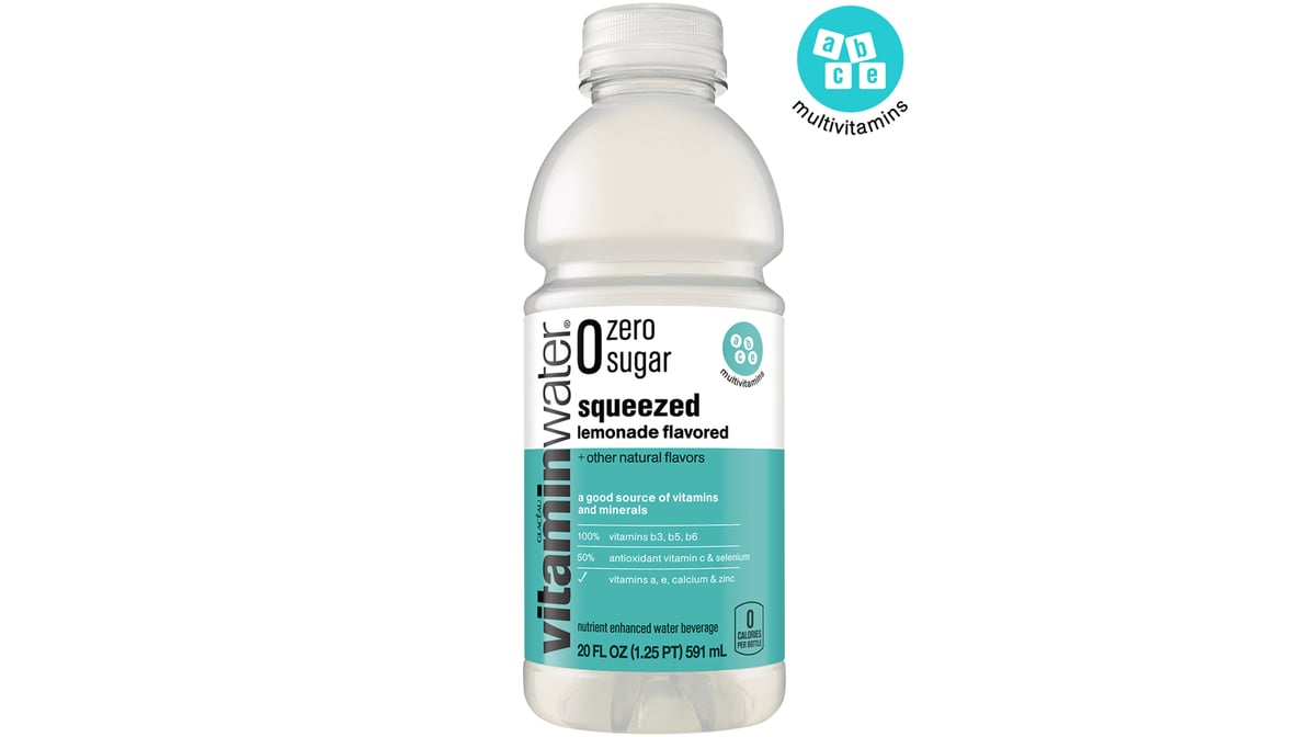 VitaminWater Lemonade Zero Squeezed Water Bottle (20 oz)