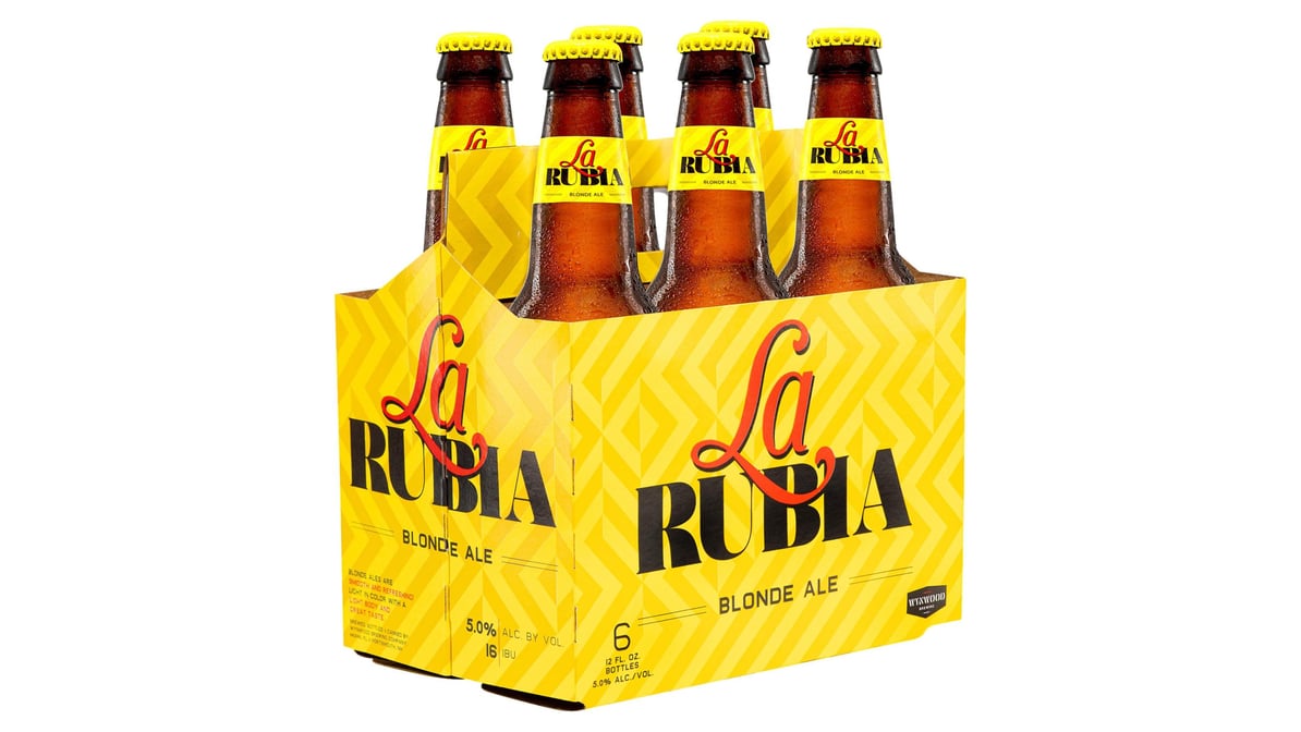 Wynwood Brewing La Rubia Blonde Ale Bottles (12 oz x 6 ct)