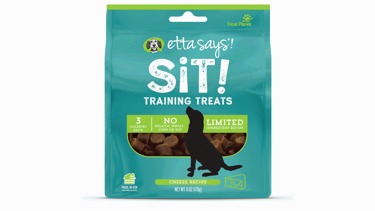 Etta Says! Sit! Dog Training Treats Cheese Recipe (6 oz)