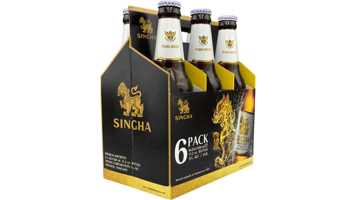 Singha Lager Bottles (12 oz x 6 ct)