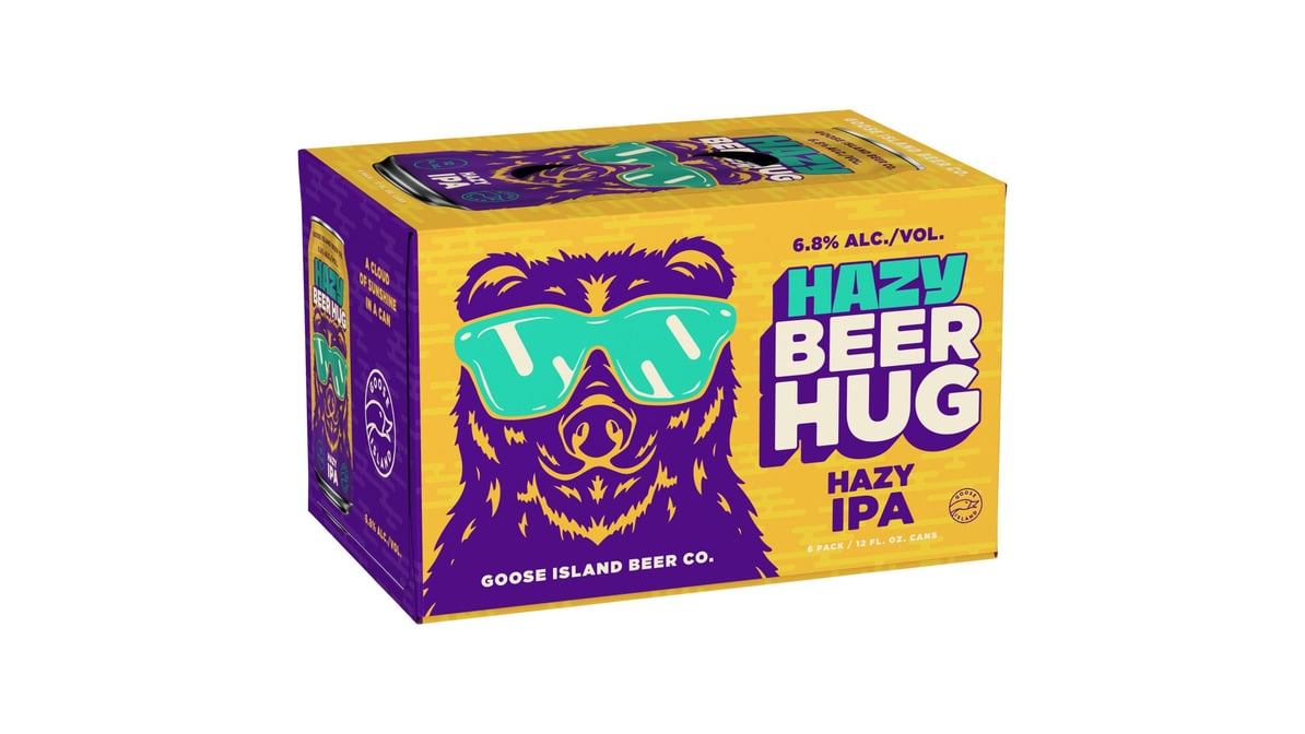 Goose Island Hazy Beer Hug IPA Cans (12 oz x 6 ct)
