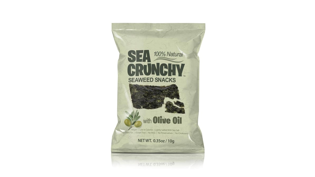 Sea Crunchy Seaweed Snack with Olive Oil (0.35 oz)