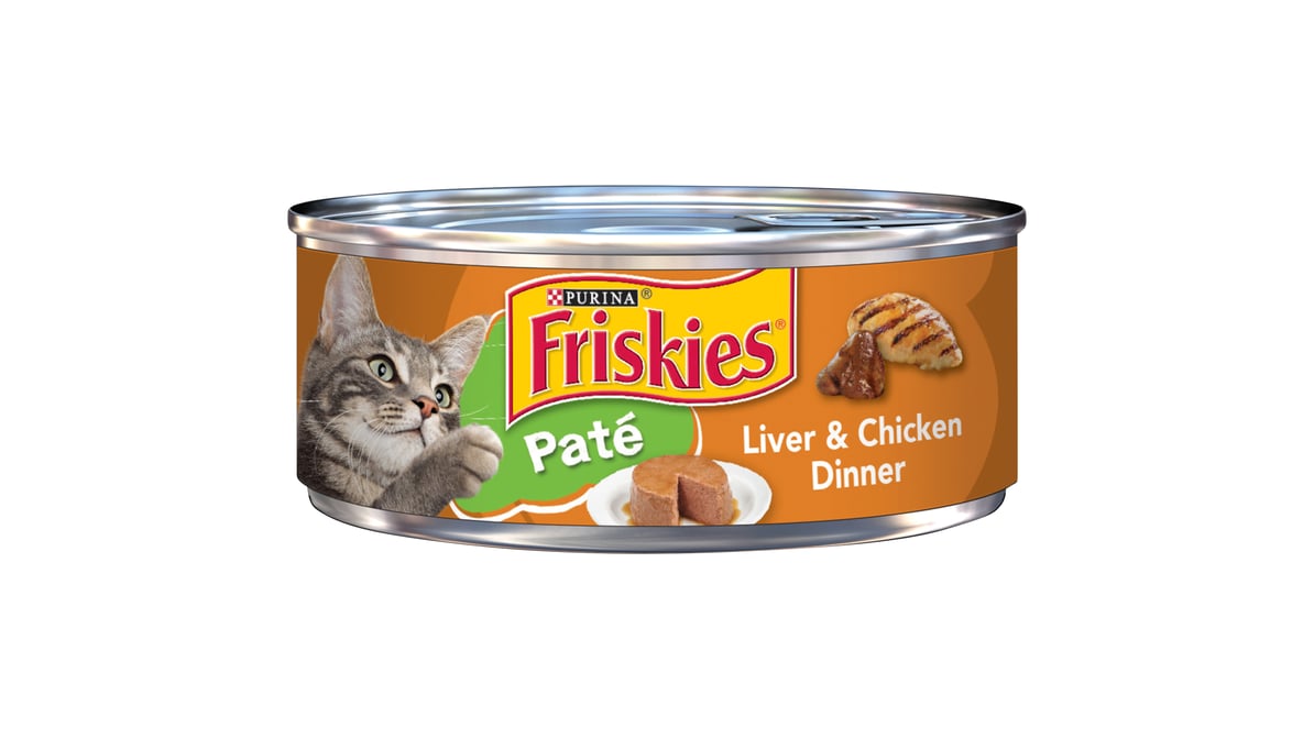 Purina Friskies Classic Pate Canned Liver & Chicken Dinner Wet Cat Food (5.5 oz)