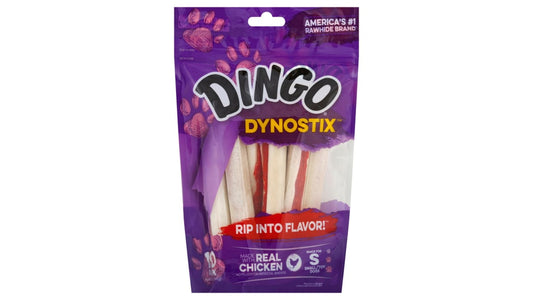 Dingo Dynostix Rawhide Chew Sticks with Meat (10.58 oz x 10 ct)