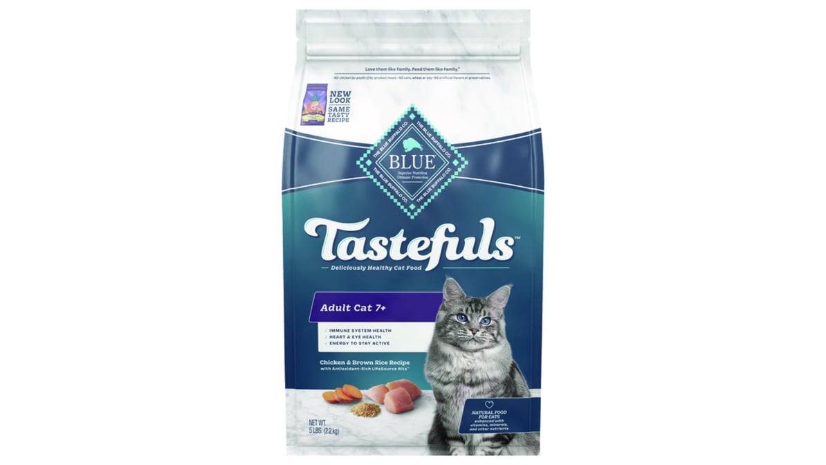 Blue Buffalo Healthy Aging Mature Cat Food Chicken & Brown Rice (5 lb)