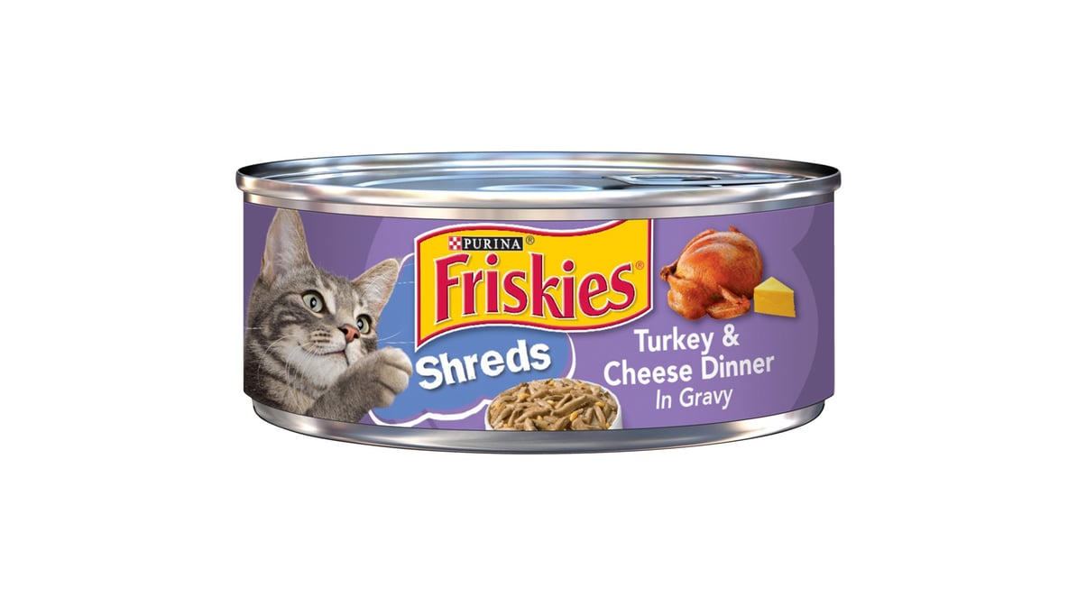 Purina Friskies Shreds Turkey & Cheese Dinner in Gravy Cat Food (5.5 oz)