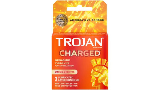 Trojan Lubricated Charged Condoms (3 ct)