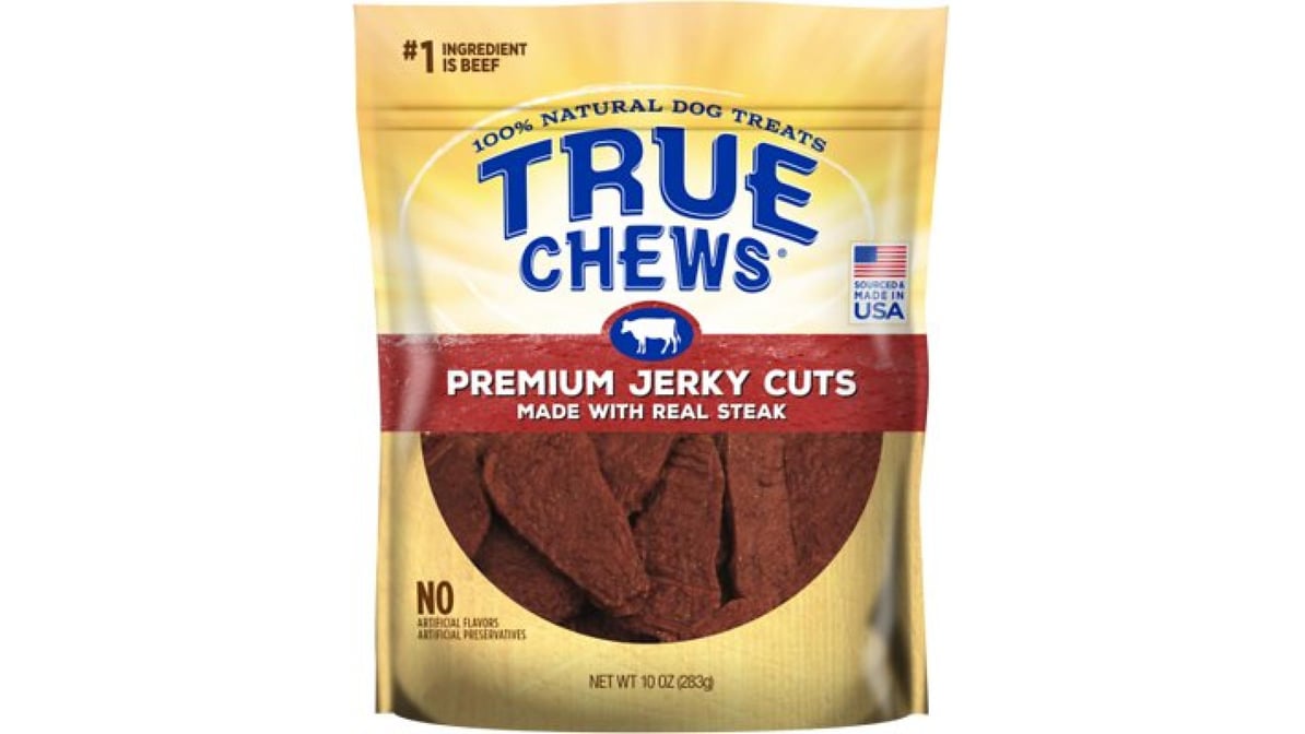 True Chews Premium Jerky Cuts with Real Sirloin Steak Dog Treats (10 oz)
