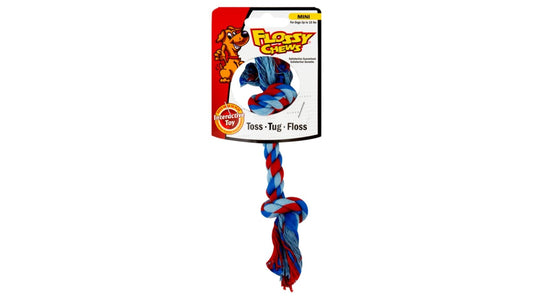 Mammoth Flossy Chews Cotton Blend Tug Dog Toy Mini