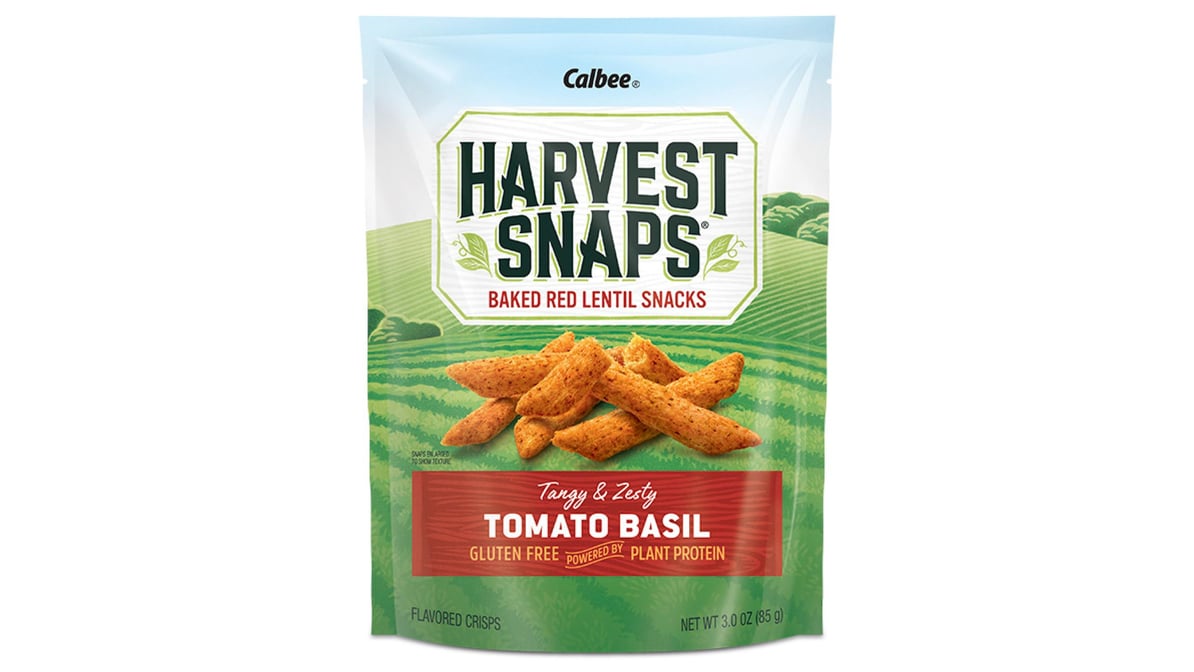 Harvest Snaps Tomato Basil Baked Red Lentil Snacks (3 oz)