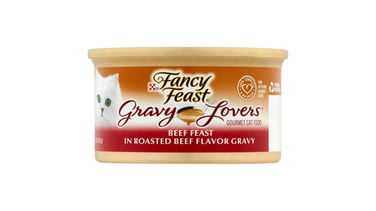Fancy Feast Gravy Lovers Cat Food Beef Feast in Roasted Beef Gravy (3 oz)