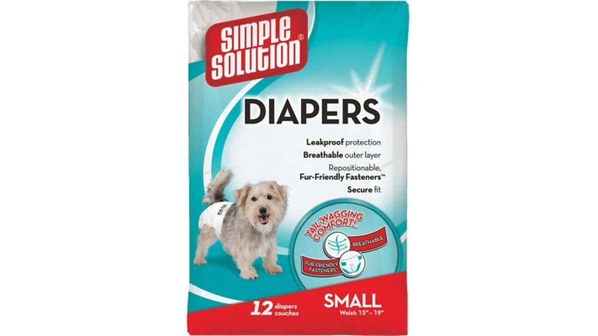 Simple Solution Disposable Dog Diapers Small (12 ct)