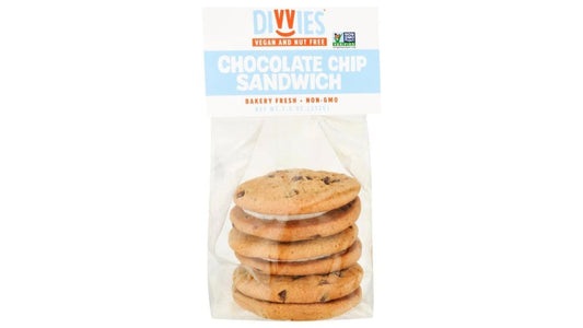 Divvies Chocolate Chip Vanilla Sandwich Cookies (7.5 oz)