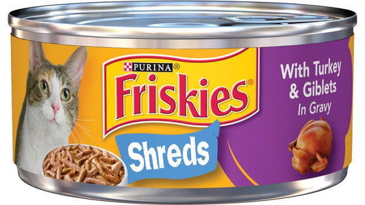 Purina Friskies Shreds with Turkey & Giblets in Gravy Wet Cat Food (5.5 oz)