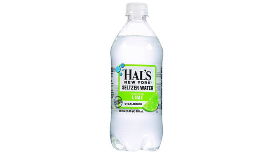 Hal's New York Sparkling Seltzer Water Lime (20 oz)