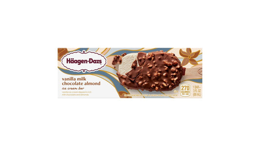 Haagen-Dazs Vanilla Milk Chocolate Almond Ice Cream Bar (3 oz)