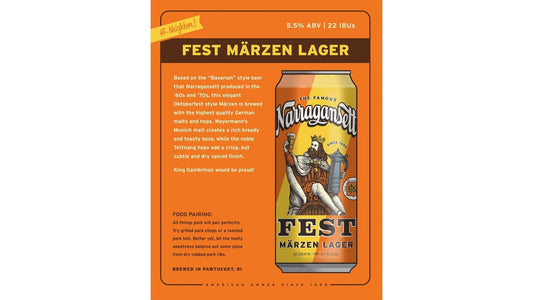 Narragansett Fest Lager Can (16 oz)