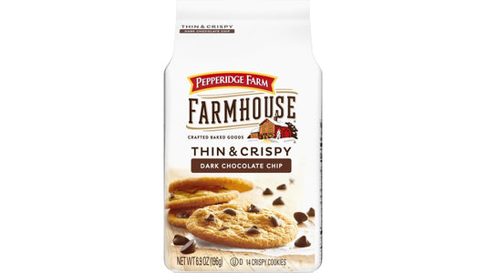 Pepperidge Farm Farmhouse Crafted Baked Goods Thin & Crispy Dark Chocolate Chip Cookies (6.9 oz)