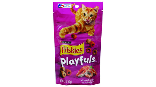 Friskies Salmon and Shrimp Playfuls Cat Treats (2.1 oz)