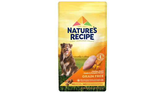 Nature's Recipe Grain-Free Chicken Sweet Potato & Pumpkin Dry Dog Food (4 lb)