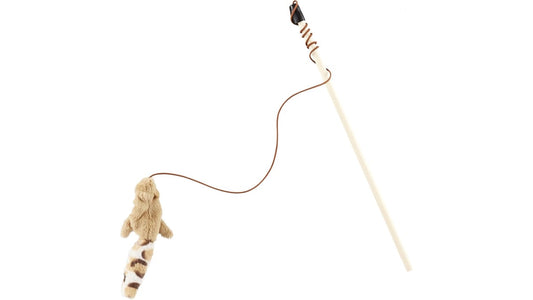 Ethical Pet Skinneeez Friend Teaser Wand Cat Toy with Catnip