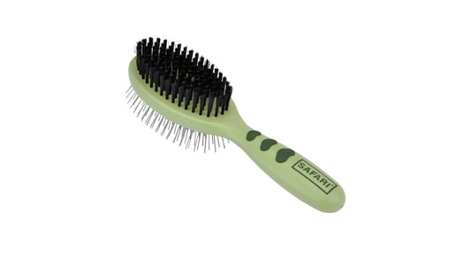 Safari 8.5"" x 2.0625"" Plastic Pin and Bristle Comb Medium