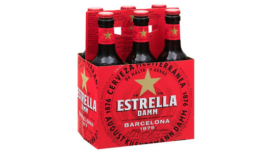 Estrella Damm Lager Beer (11.2 oz x 6 ct)