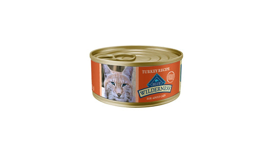 Blue Buffalo Wilderness High Protein Grain Free Natural Adult Pate Cat Food Turkey (5.5 oz)
