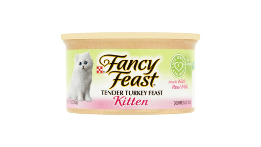 Fancy Feast Grain Free Pate Wet Kitten Food Tender Turkey Feast (3 oz)