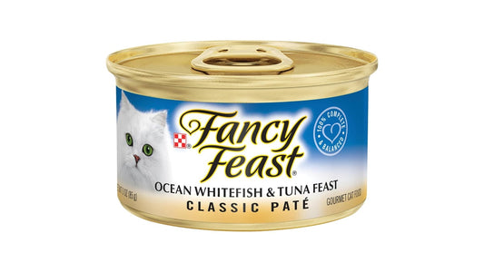 Fancy Feast Ocean Whitefish & Tuna Feast Classic Pate Gourmet Wet Cat Food (3 oz)