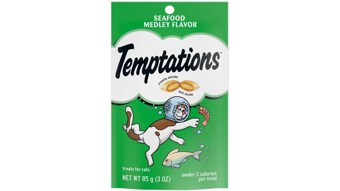 Temptations Seafood Medley Flavor Cat Treats (3 oz)