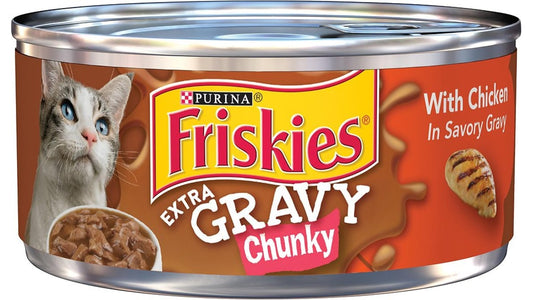 Purina Friskies Extra Gravy Chunky Chicken in Savory Gravy Canned Cat Food (5.5 oz)