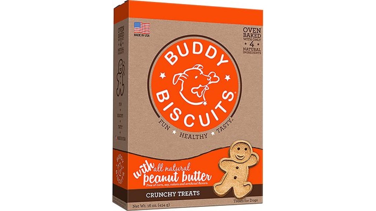 Buddy Biscuits with Peanut Butter Oven Baked Dog Treats (16 oz)