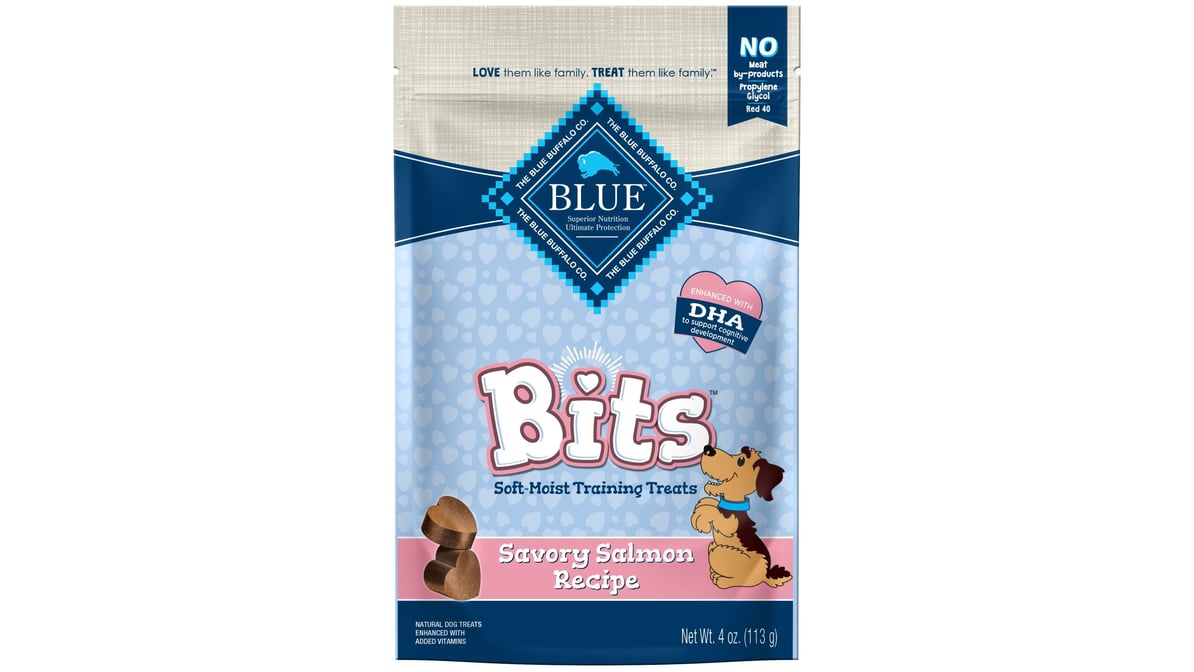 Blue Buffalo Bits Soft-Moist Training Dog Treats Savory Salmon Recipe (4 oz)
