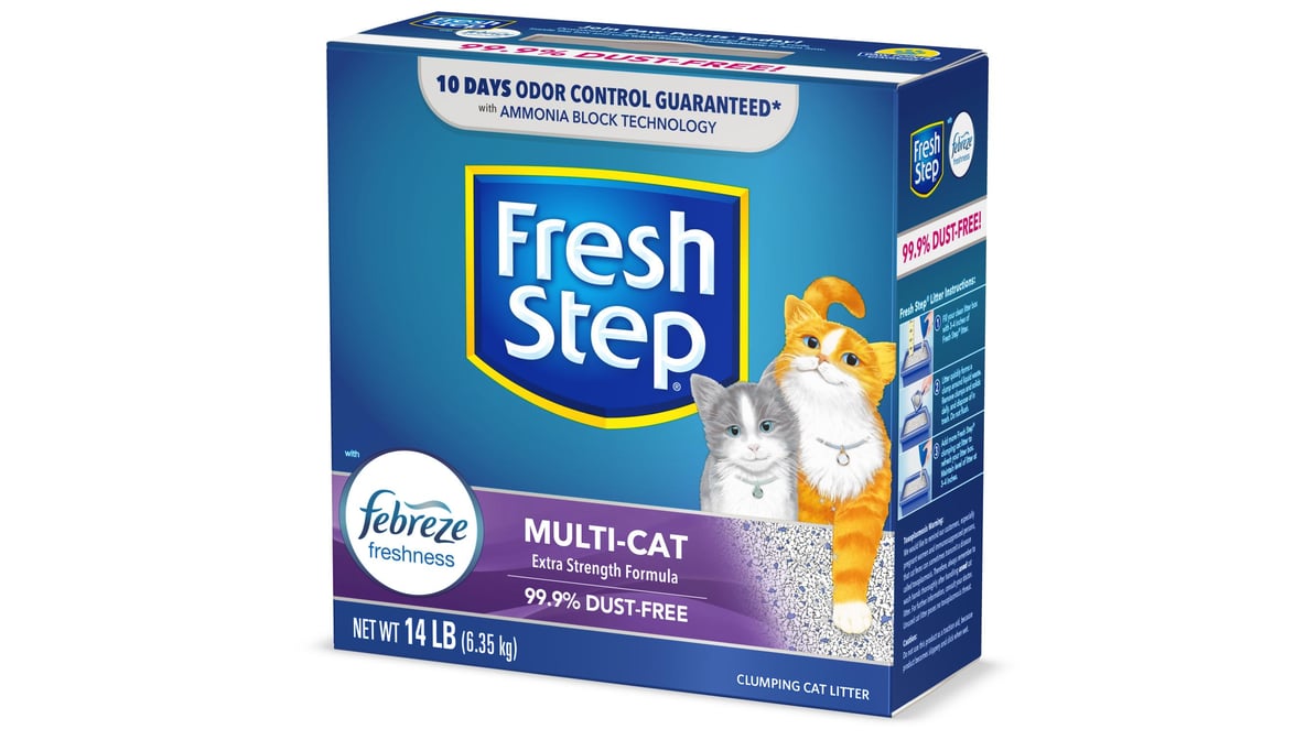 Fresh Step Multi Cat Scoopable Clumping Cat Litter (14 lb)