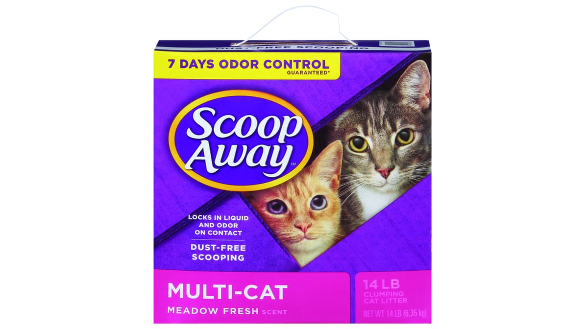 Scoop Away Meadow Fresh Scent Multi-Cat Clumping Cat Litter (14 lb)