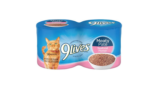 9Lives Savory Classics Seafood Platter Meaty Pate Wet Cat Food (5.5 oz x 4 ct)