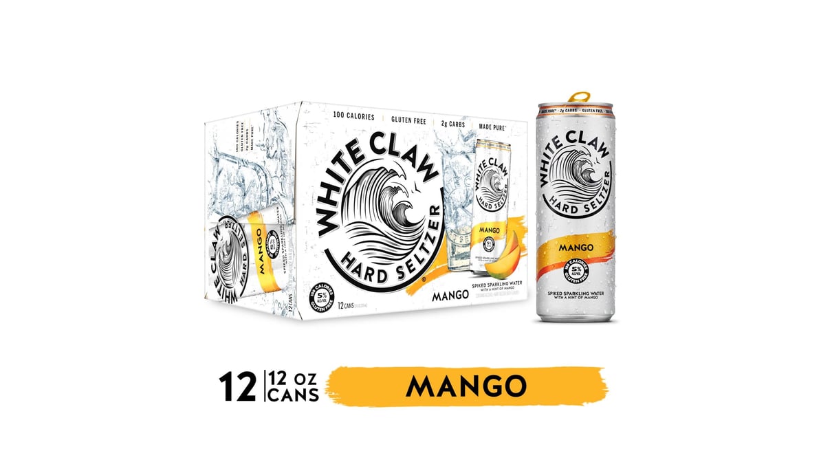 White Claw Mango Hard Seltzer (12 oz)