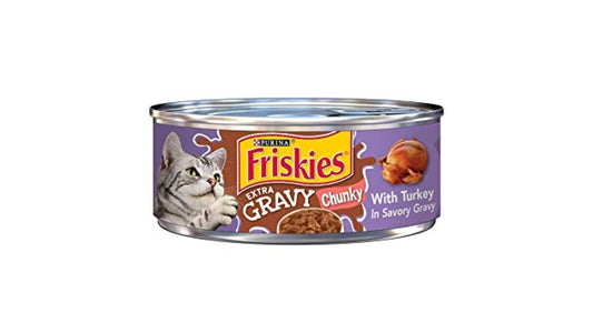 Friskies Chunky Turkey in Extra Savory Gravy Wet Cat Food (5.5 oz)