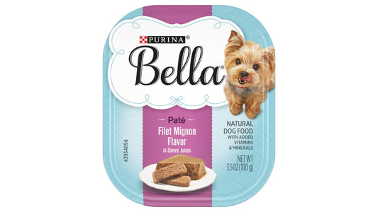 Purina Bella Natural Pate Wet Dog Food Filet Mignon (3.5 oz)