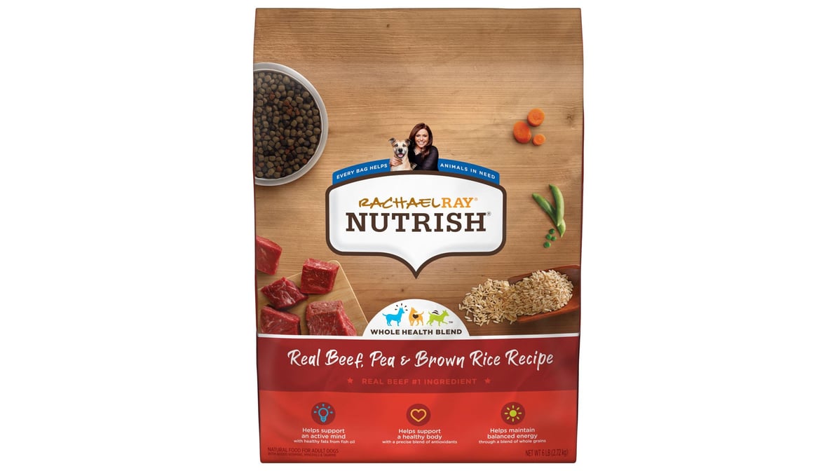 Rachael Ray Nutrish Real Beef Pea & Brown Rice Dry Dog Food (6 lb)