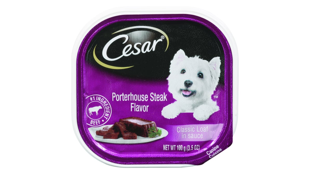 Cesar Porterhouse Steak Flavor Loaf in Sauce Wet Dog Food (3.5 oz)