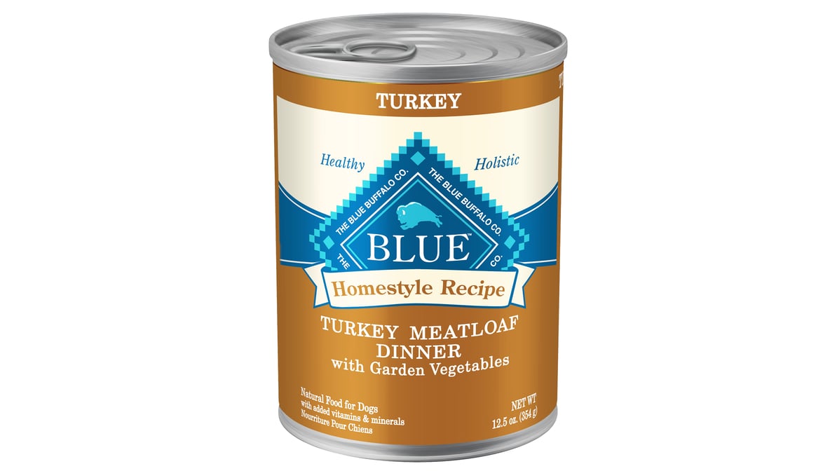 Blue Buffalo Homestyle Recipe Turkey Meatloaf Dinner Wet Dog Food (12.5 oz)