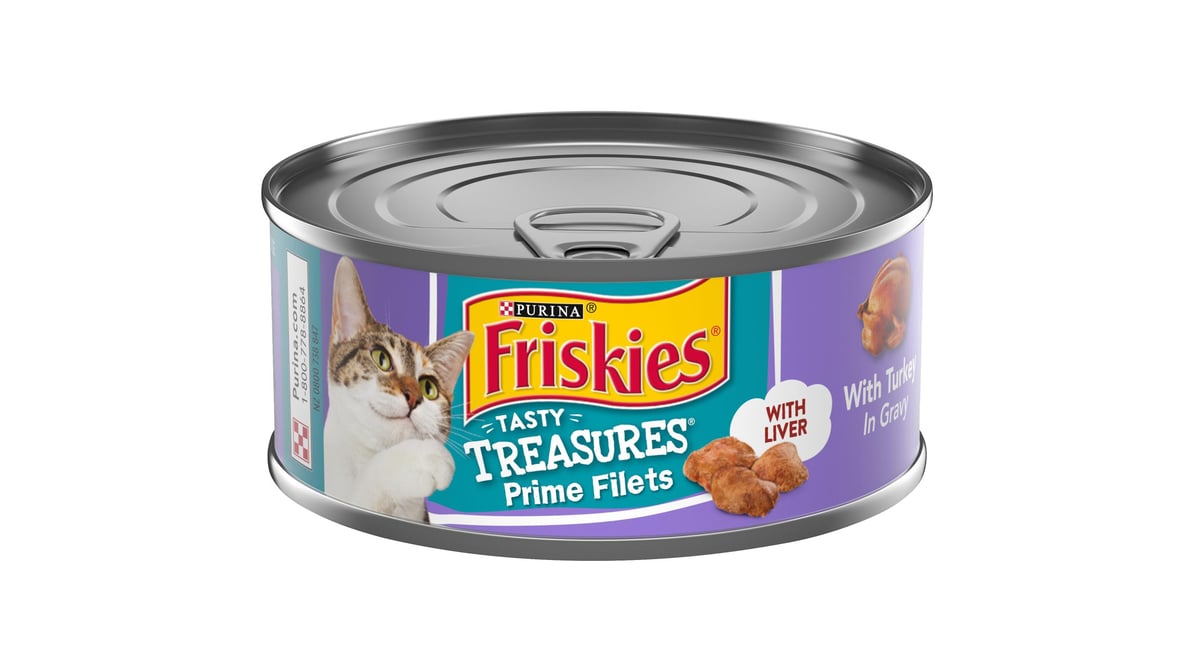 Purina Friskies Tasty Treasures Cat Food Gravy with Turkey and Liver (5.5 oz)