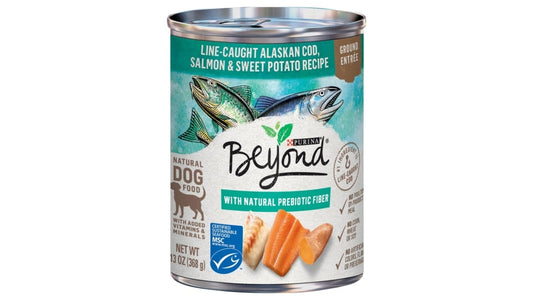 Purina Beyond Natural Dog Food Line Caught Alaskan Cod, Salmon, & Sweet Potato Recipe (13 oz)