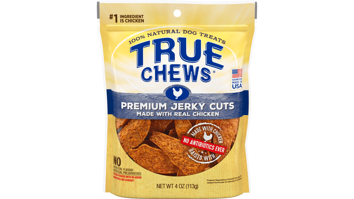 True Chews Premium Jerky Cuts with Real Chicken Dog Treats (4 oz)