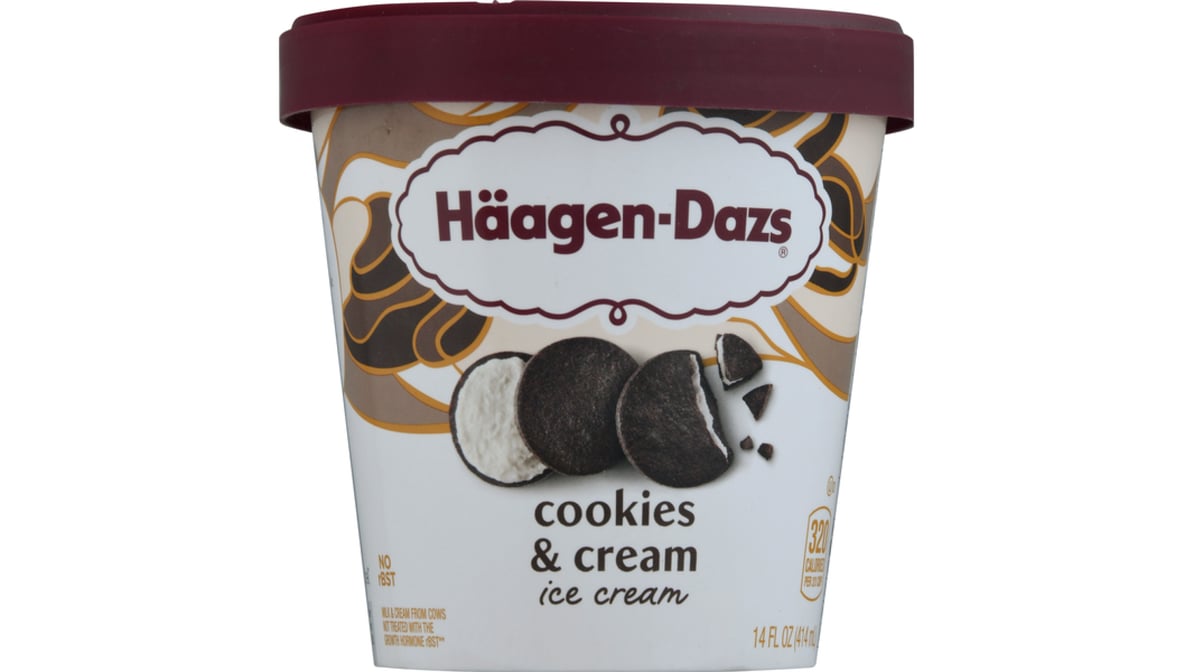 Haagen-Dazs Cookies & Cream Ice Cream (14 oz)