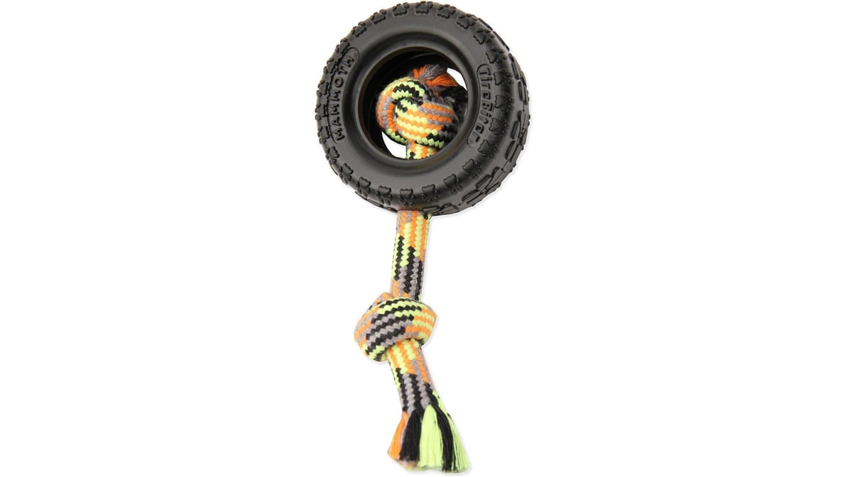Mammoth TireBiter II Dog Toy with Rope Small